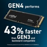Crucial P3 Plus 500GB M.2 NVMe Gen4 Internal SSD