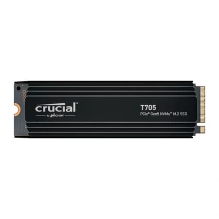 Crucial T705 1TB NVMe Gen5 SSD with Heatsink