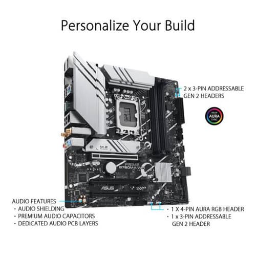 Asus Prime B760M-A WIFI DDR5 M-ATX Motherboard