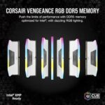 Corsair Vengeance RGB White 32GB (16GB x 2) 6000MHz DDR5 RAM
