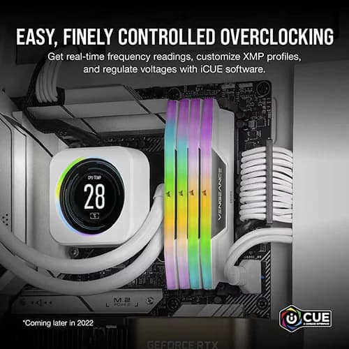 Corsair Vengeance RGB White 32GB (16GB x 2) 6000MHz DDR5 RAM
